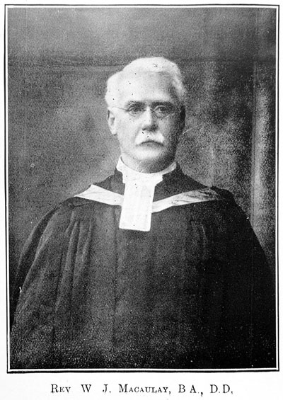 Rev WJ Macaulay
