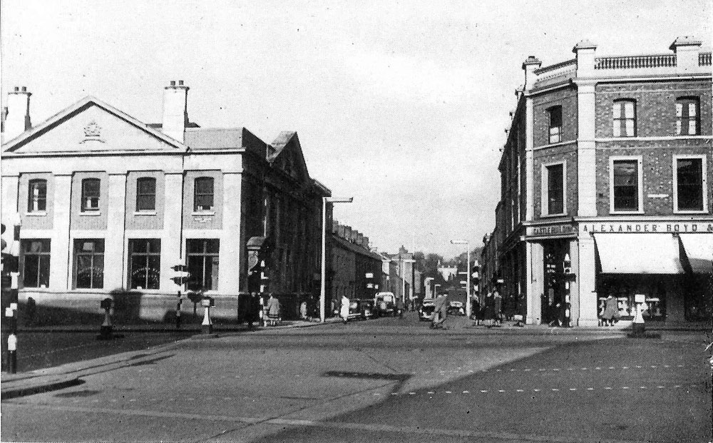 Looking towards Railway Street, Lisburn, 1952