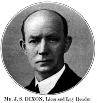 Mr. J.S. Dixon, Licensed Lay Reader
