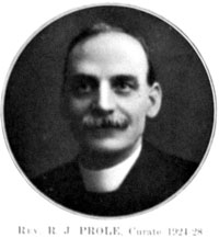 Rev. R.J. Prole, Curate 1924-28