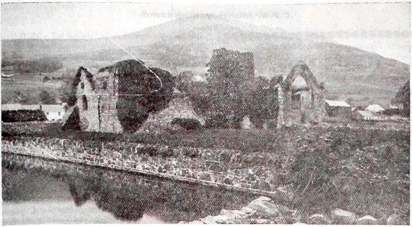 CARLINGFORD PRIORY. -- This fine castellated Priory was founded about 1305 by the Dominicans who long flourished there. So late as 1670 in the time of the Venerable Oliver Plunkett, the best preacher in the country, Fr. Eugene O'Coigly was Prior and there were five other Friars. By English statute the Abbey was confiscated and the Friars driven out and their Church left a ruin.