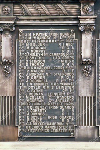 Haddington Road  WW 1 Memorial Panel 1