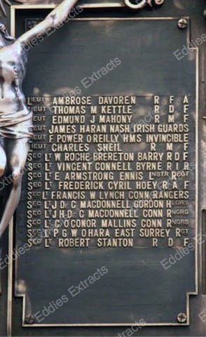 Haddington Road  WW 1 Memorial Panel 3