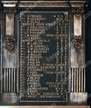 Haddington Road  WW 1 Memorial Panel 4