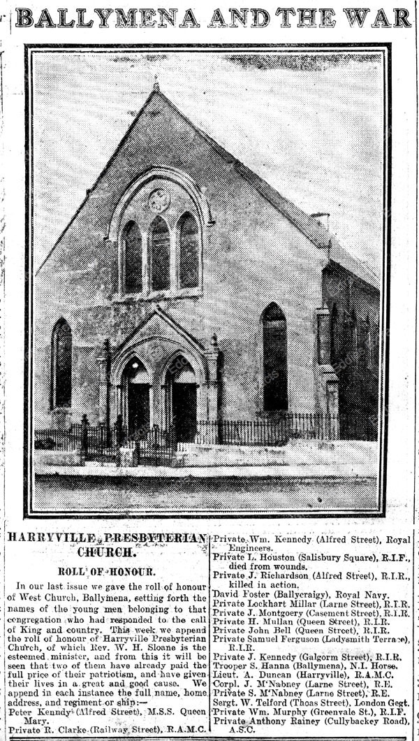 Harryville-Presbyterian-Ballymena (1915) Harryville-Presbyterian-Ballymena (1915)