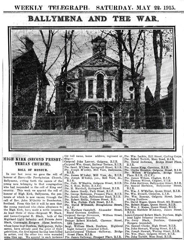 High-Kirk-Ballymena (1915) High-Kirk-Ballymena (1915)