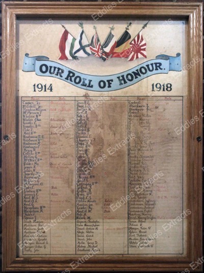 Great War Roll of Honour in St Thomas', Dublin