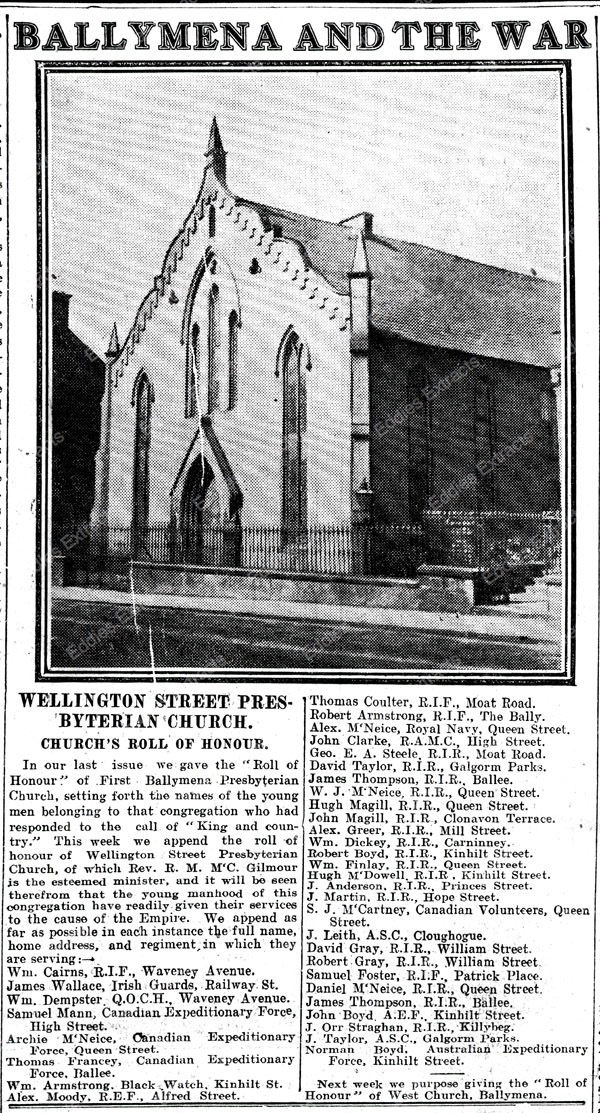 Wellington Street, Ballymena (1915) Wellington Street, Ballymena (1915)
