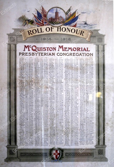 McQuiston Memorial 1914-1918