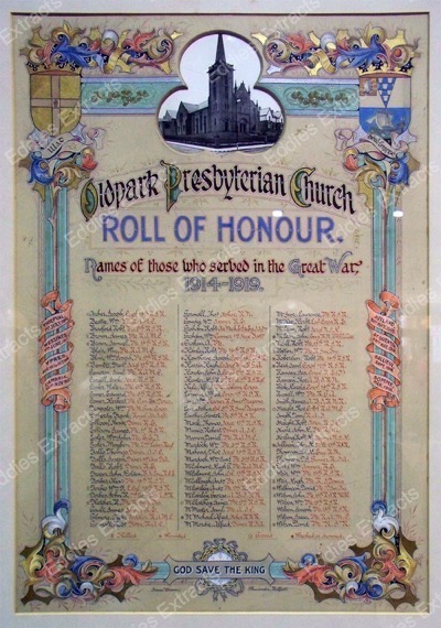 Oldpark Memorial 1914-1919 - Served