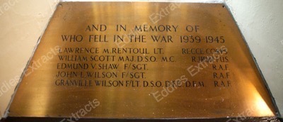 Belmont Presbyterian Church War Memorial window plaque 2