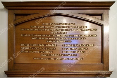 Knock Presbyterian Church, Belfast, War Memorial