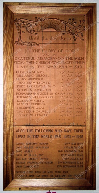 First Holywood Presbyterian Church War Memorial